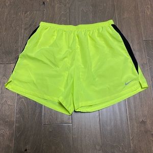 Neon Yellow XL Nike Running Short
